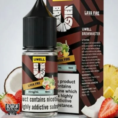 سالت یوول اناناس توت فرنگی نارگیل | UWELL LAVA FIRE