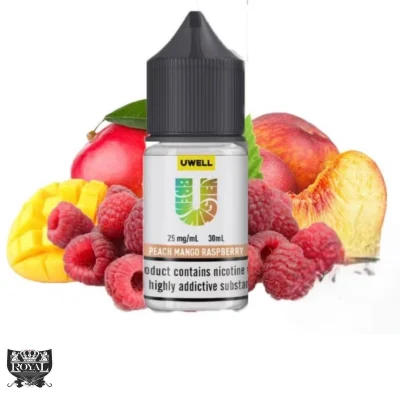 سالت یوول هلو انبه تمشک | UWELL PEACH MANGO RASPEBERRY